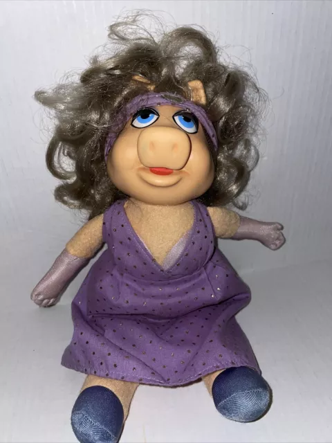 Vintage 1980 Fisher Price Miss Piggy 890 Muppets Stuffed Animal Plush Toy Doll