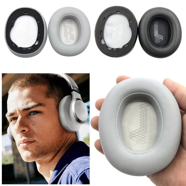 Vervangende Oorkussens Voor JBL E65 / DUET NC / LIVE650 / LIVE660 Headset - Grijs Ademend Mesh Geheugenschuim