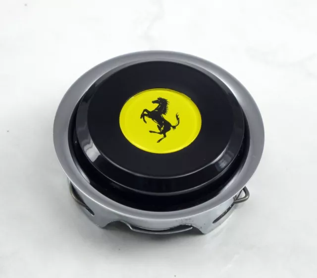 Nardi Steering Wheel Horn Button with Ferrari Emblem for Deep Corn Classic NEW