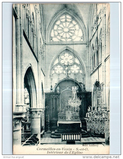 95 CORMEILLES EN VEXIN - interieur de l'eglise.