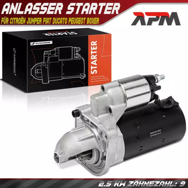 Anlasser Starter 2,5KW für Citroën Jumper Jumpy Fiat Ducato Peugeot Boxer Bus