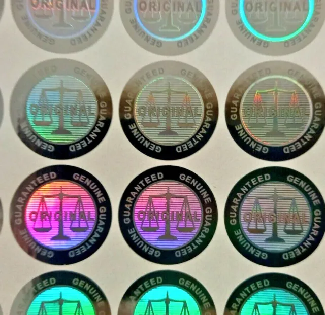Tamper proof HOLOGRAM Labels with VOID if removed function holographic stickers