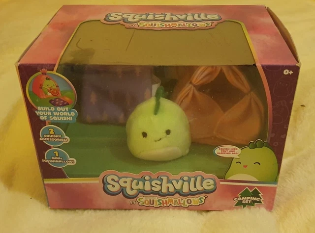 Squishville by Squishmallows Camping Set Mini Squishmallow with 2 Accessories