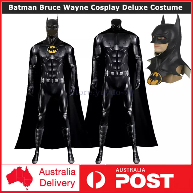 The Flash Series Batman Bruce Wayne Cosplay Deluxe Costume Halloween Outfit