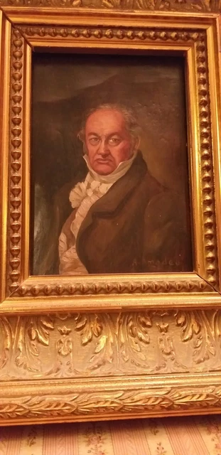tableau ancien huile portrait