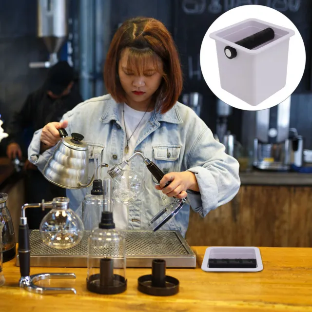 Coffee Grounds Bucket Plastic Maker Slag Espresso Machine Accessories Grind Bin
