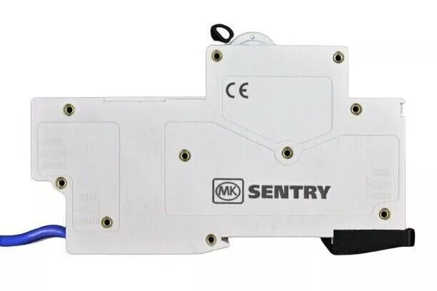 MK Sentry 6kA Single Pole Module B Type RCBO 20A Amp 30mA Trip 230V 07935S