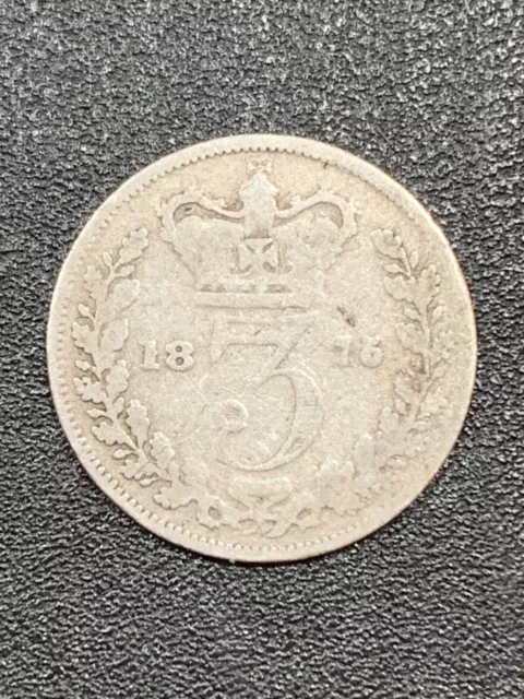 1875  Great Britain  3 Pence  KM# 730  lot # 1724