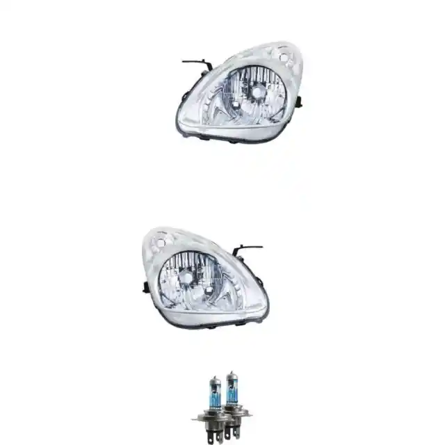 Halogen Scheinwerfer Frontscheinwerfer Set H4 für Nissan Pixo inklusive Lampen