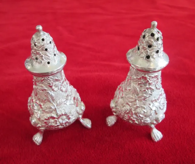 Gorgeous Pair of Schofield Sterling Salt / Pepper Shakers