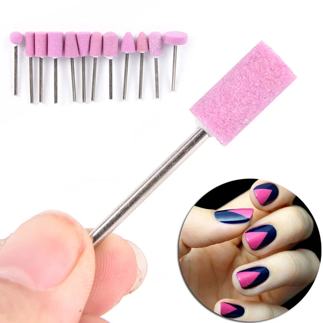 12 punte trapano per unghie dispositivo di sostituzione testa manicure elettrica per manicure per manicure a ZR