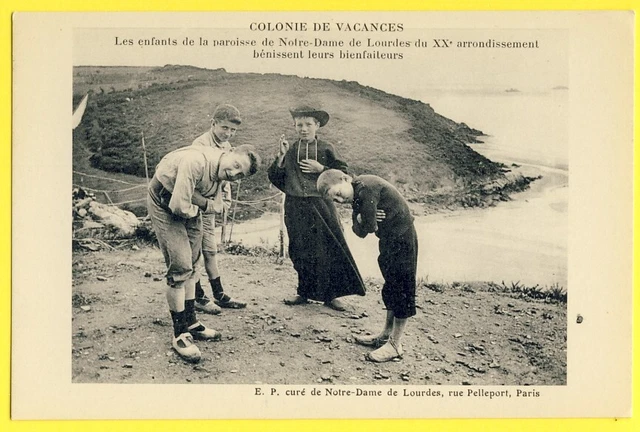 cpa superb collection FLEURY, PARIS children PARISH HOLIDAY COLONY
