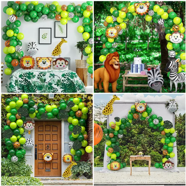 Diy Jungle Balloons 1st Birthday Animal