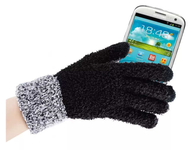 Smartphone Kuschel Handschuhe Touchscreen LAUSCHIGE WARME FINGER