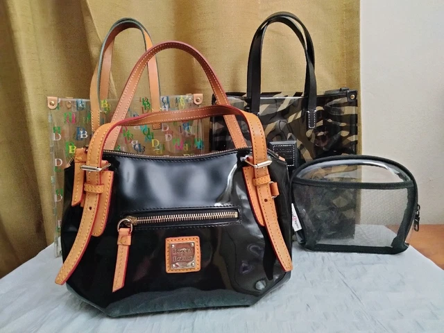 Dooney and Bourke Lot - Patent Nina - Clear Lunch Totes