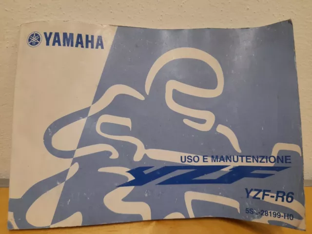 Yamaha Libretto Uso E Manutenzione Istruzioni Italiano YZF R6 2002