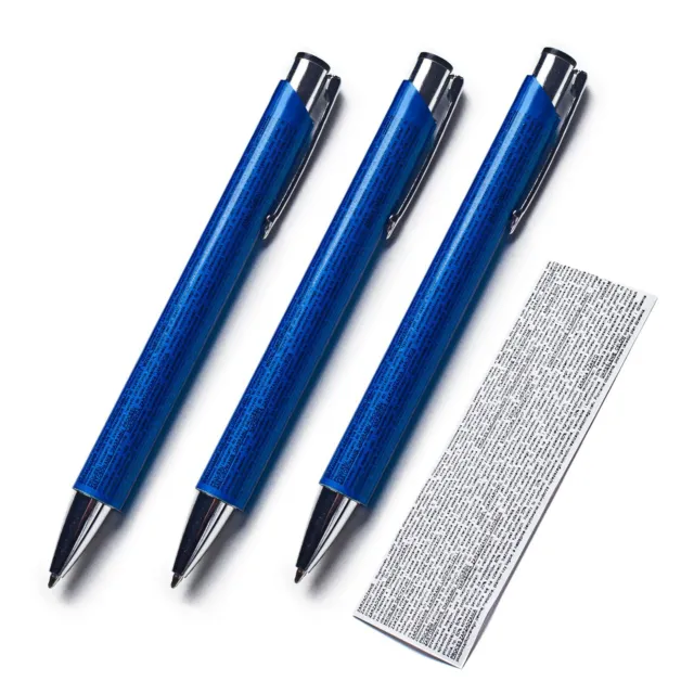 3 x FORBIDDEN PEN® cheat pen, cheating on exam, test, student, school set