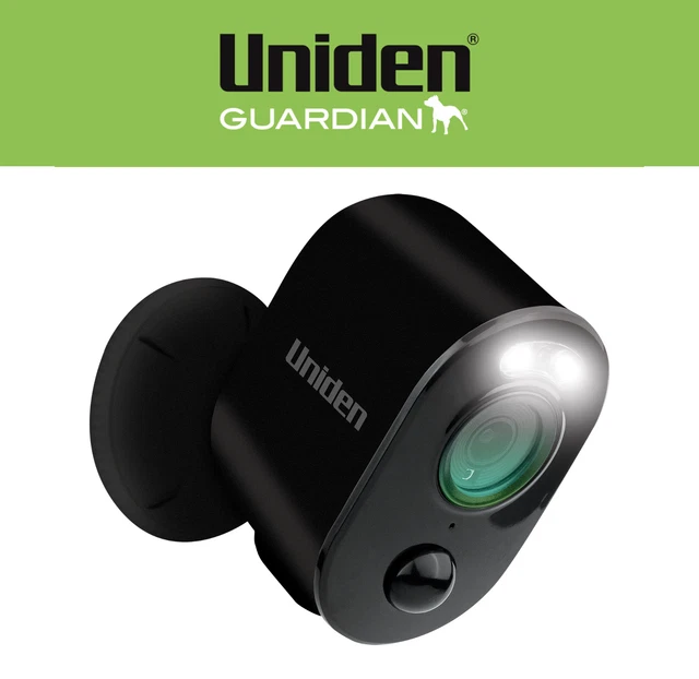 Brand New Uniden Guardian App Cam Solo Pro Wirefree 1080P Security Camera -Black