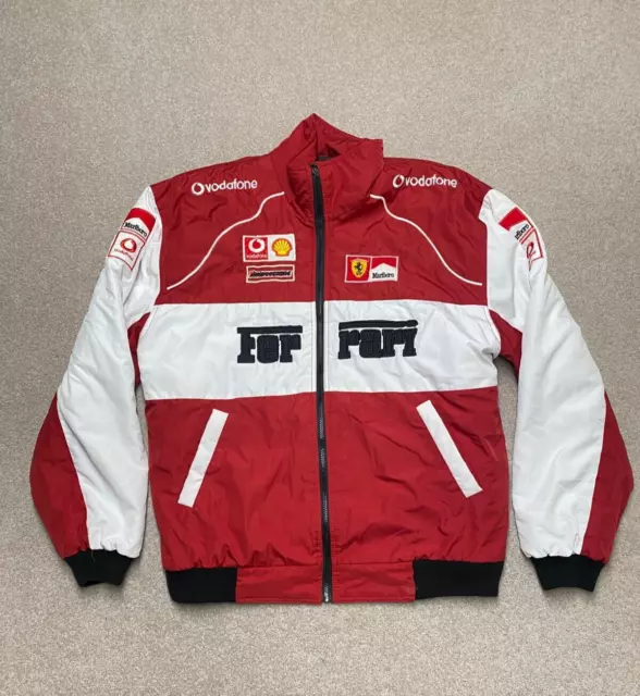 Vintage Ferrari Racing Jacket Michael Shumacher Coat Jacket Size UK XXL 2XL 90's