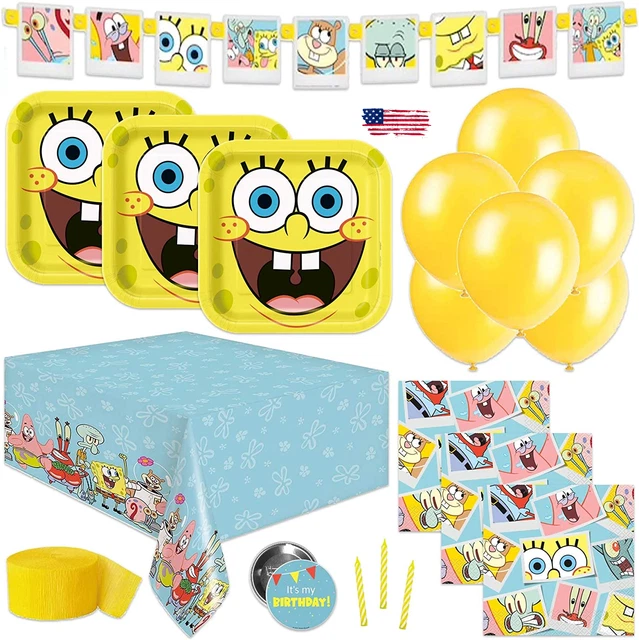 Spongebob Party Supplies Set Serves 16 Guests Spongebob Birthday Party Supplies Spongebob Party Supplies Set Serves 16 Guests Spongebob Birthday Party Supplies