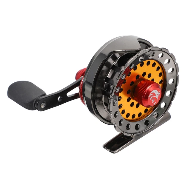 Moulinet Pêche Sur Glace En Ligne – Ratio 3.2:1 – Capacité 100m (0.285mm) – 3+1 Roulements
