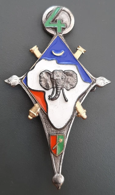 Insigne Militaire Original – 6° Batterie, 54° RA, Hyères, Très Bon état