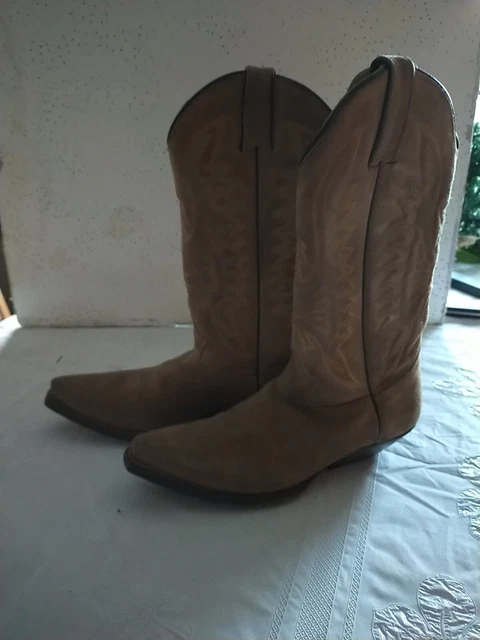 Pxjsdwe Damen Stiefeletten Wildleder - Cowboystiefel Westernstyle Mit Blockabsatz, Größen 35-45