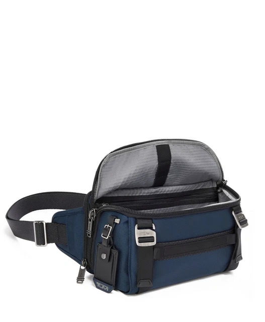 TUMI ALPHA BRAVO Platoon Sling bag NAVY 0232799NVY MSRP $325 100% Authentic 2