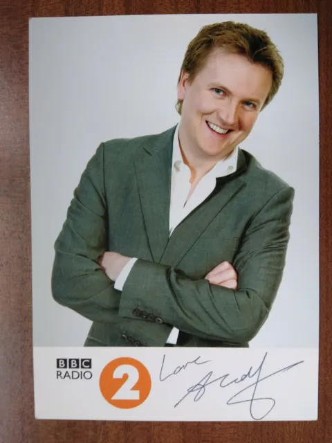 Aled Jones Radio 2 Hand Signed Autograph Fan Cast Photo Card Free Post