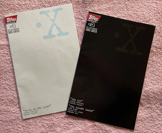 1995 Topps LOT OF 2 X-Files Comics #-1 and #-2 RARE!