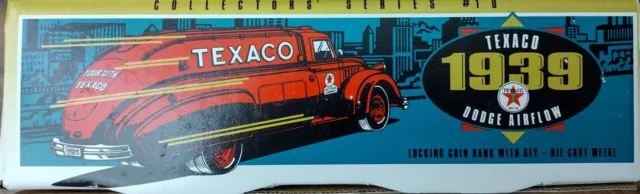 Ertl #9500 1939 Texaco Dodge Airflow Diecast Metal Coin Bank (1993)