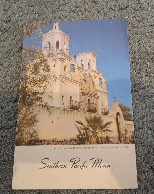 Southern Pacific Railroad Menu from 1948 Dinner