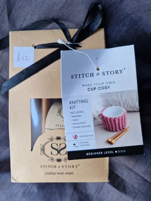 Stitch & Story Stricken Handwerk Set Stricken Eine Tasse Gemütliche Wollstricknadeln Set