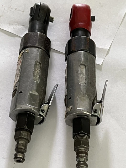 Sunex SX106A 1/4” Drive Air Ratchet Lot Of 2 Used Untested For Repair Parts 6