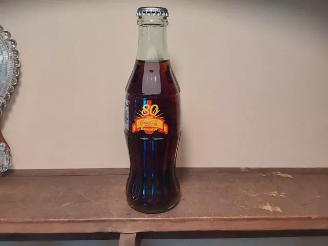 Coca Cola  Bottle 80 Anos Ecuador
