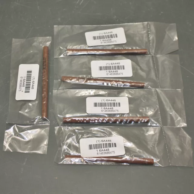 (5) Norton Round India Stones Sharpening File 61463686475, 1/4" x 4", Medium, AO