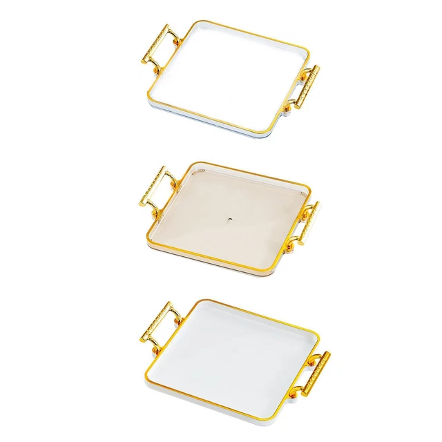 SUMNACON Plateau de service en travertin naturel rectangulaire beige pour salle de bain, bijoux, bibelots, plateau de rangement décoratif pour table de cuisine, commode (25 x 12 x 3 cm
