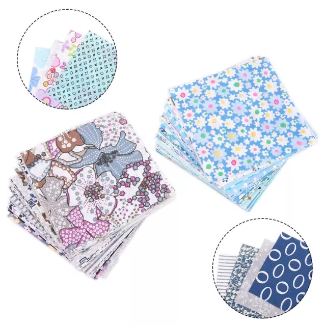 100*DIY Quilting Charm Pack Fabric Cotton Sewing Patchwork Squares Bundle