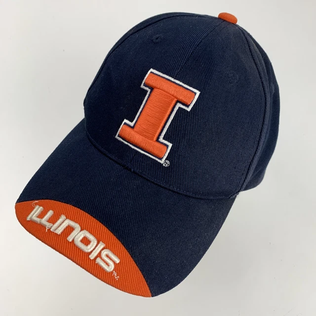 Combattimento Illini Illinois Sfera Berretto Cappello Regolabile da Baseball Da
