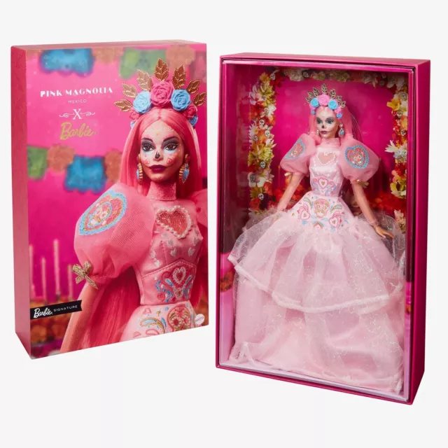 Mattel Barbie 2023 Dia De Muertos Pink Magnolia NRFB