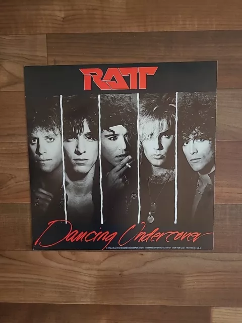 RATT "Dancing Undercover"  12x12  Promotional Poster / Promo flat 1986 Atlantic