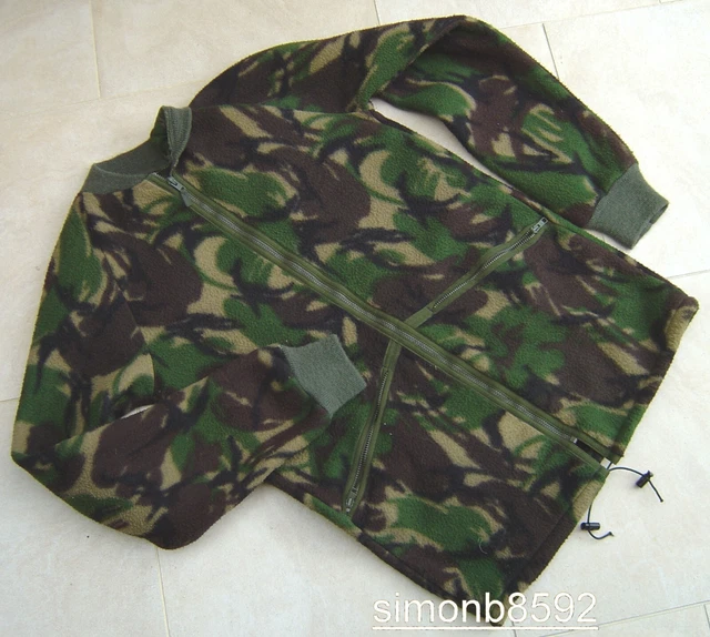 BRITISH ARMY SURPLUS Woodland Dpm Thermal Fleece Jacket Grade 1Mid