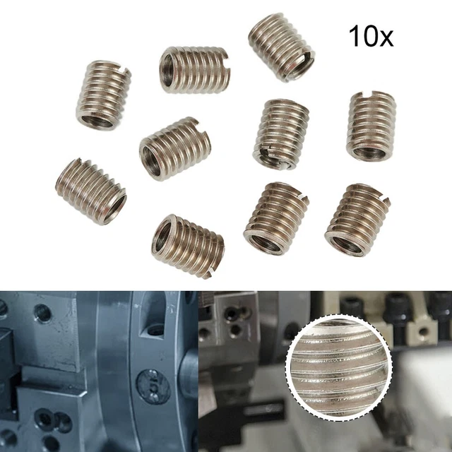 Lot De 10 Adaptateurs De Filetage M6 Pour M8 - Longueur 10mm - Acier Inox - Neuf