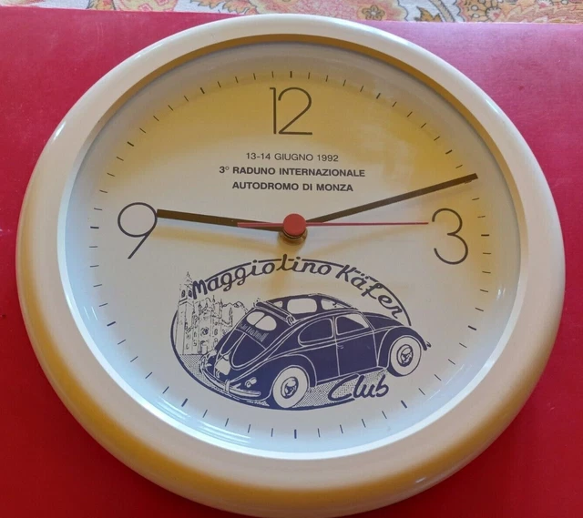 Orologio da parete Maggiolino Volkswagen 3°raduno internazionale 1992