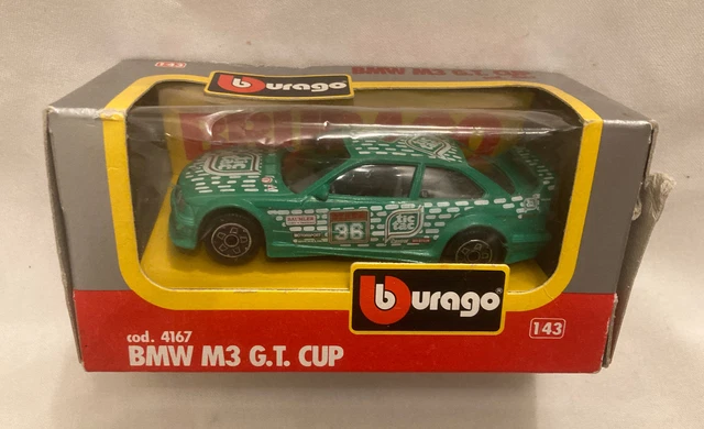 Modèle Réduit Burago 1/43 - BMW M3 Verte, Miniature De Collection