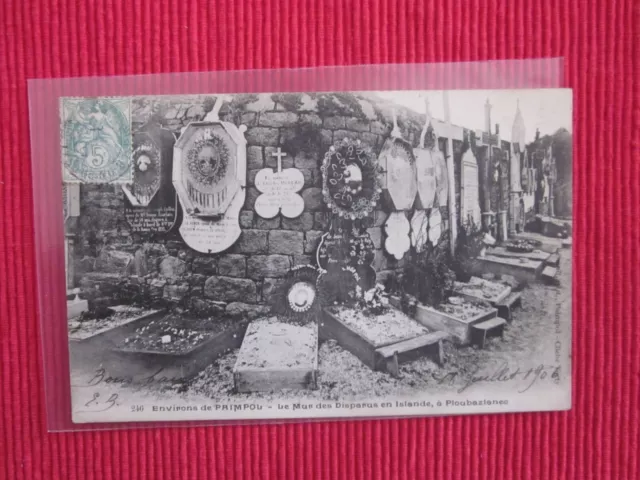 Cpa Ecrite Timbre Environs De Paimpol Islande Ploubazlanec Côtes D'armor