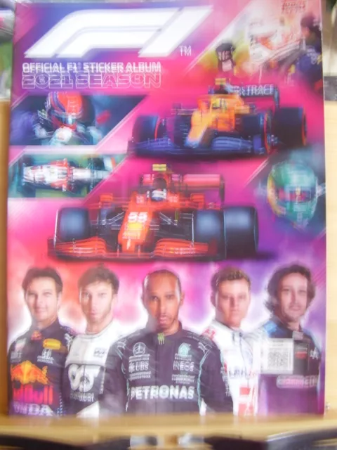 Topps F1 Formula 1 Sticker Book Empty Unused 2021 Season Leclerc Alonso Hamilton