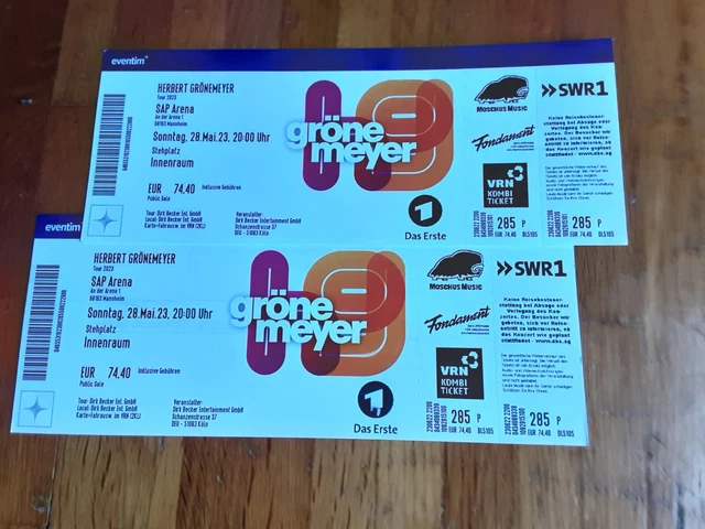 herbert grönemeyer tickets, Stehplätze