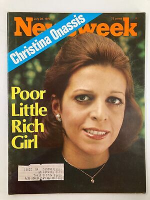 VTG Newsweek Magazine July 28 1975 Christina Onassis Poor Little Rich Girl