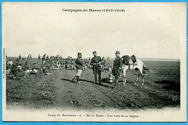 CPA: Morocco - Camp du Boucheron - On the Road - A Legion Stop